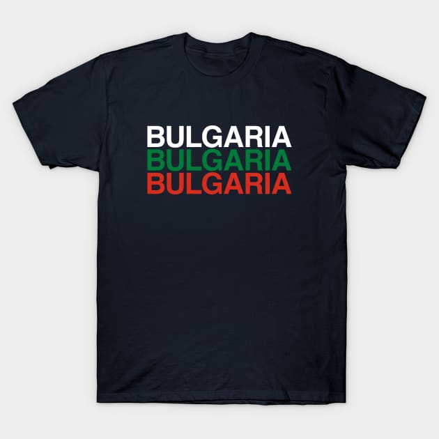 BULGARIA Flag T-Shirt by eyesblau